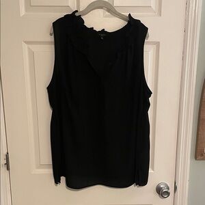Talbots Black Sleeveless Blouse